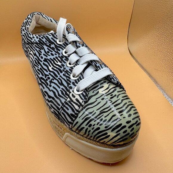 Kenzo Canvas Animal Print Espadrille Sneakers Women - Authentic - Picture 5 of 10
